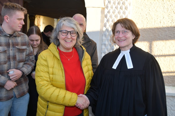 unter den Gottesdienst Besuchern war auch unsere Superindententin Andrea Mattioli