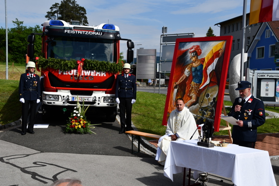Fahrzeug samt Bild erhielten den Segen