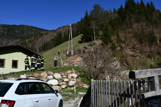 Waldbrand nähe VS Stockenboi