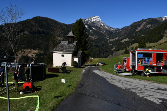 Übung fand auf Höhe der Kapeller Kapelle in Unteralm statt